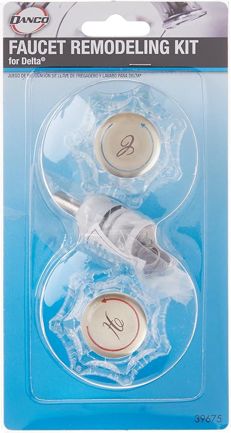 DANCO Complete Faucet Rebuild Trim Kit for Delta Faucets, Acrylic, 1 Kit (39675)