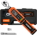 1/4 Drive Digital Torque Wrench,Preset Value(0.33-22.1 Ft.lbs./0.45-30Nm) | Buzzer and LED Alert,±2% High Accuracy,72-Tooth, Quick Release,Reversible,Large Screen,for Bike Motorcycle,Gift for Men,DIY