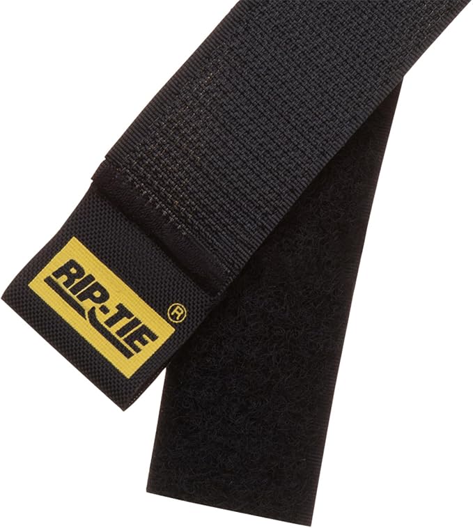 RIP-TIE 1 x 9.5 Rip-Lock CableWrap Cable Tie Perfect for Heavy Duty Cables 10 Pack Black