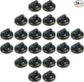 Magnetic Zip Tie Mounts Magnet Cable Tie Mount Clips Base Automotive Wire Cable Management Wire Clips Management for Car Boat Trailer Marine Office Electrical Wiring (Black 24 Pcs)