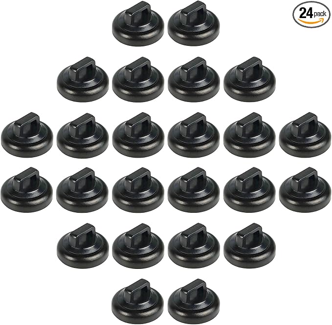 Magnetic Zip Tie Mounts Magnet Cable Tie Mount Clips Base Automotive Wire Cable Management Wire Clips Management for Car Boat Trailer Marine Office Electrical Wiring (Black 24 Pcs)