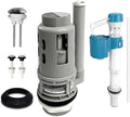 3-Inch Dual Flush Valve Replacement Kit for 2-Piece Toilet - Fits Glacier Bay, Aquasource and Most Universal. Includes 8.2” Flush Valve, Fill Valve, Button, Gasket, Bolts