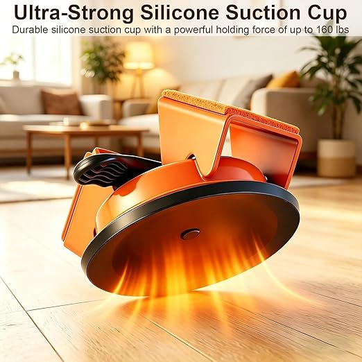 Heavy Duty Floor Gap Fixer Tool with Enhanced Suction Cup - 45° Dual-Sided Striking Surface Floor Gap Repair Tool - Complete Kit with 5 Sticky Pads & Cleaner for Laminate, Vinyl, LVP & Hardwood Floors