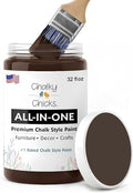 Chalky Chicks 32 Fl Oz Matte Alaskan Brown Bear (Brown) Chalk Paint for Furniture Without Sanding - No Prep Furniture Paint No Sanding All in One for Crafts, Wood, Cabinet, Metal, Dresser, Farmhouse