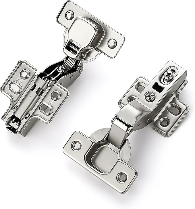 HOME EDIT 25 Pairs 50 Pack European Insert Soft Close Cabinet Hinges Concealed Kitchen Cabinet Hinges Heavy-Duty Frameless Adjustable for Cupboard Hardware