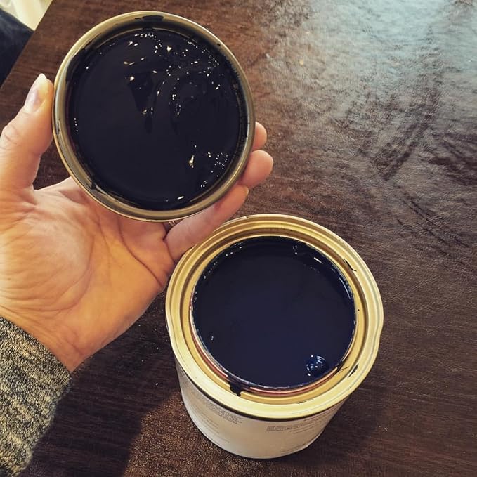Retique It Chalk Furniture Renaissance Furniture & Cabinet Paint, 32 oz (Quart), Black Indigo, 32 Fluid Ounces