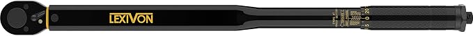 LEXIVON 1/2-Inch Drive Click Torque Wrench 25-250 Ft-Lb/33.9-338.9 Nm (LX-184)