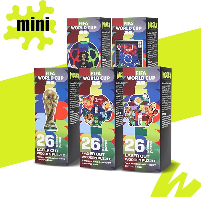 FIFA World Cup 2026 Edition Football 26PCS Wooden Pocket Puzzle