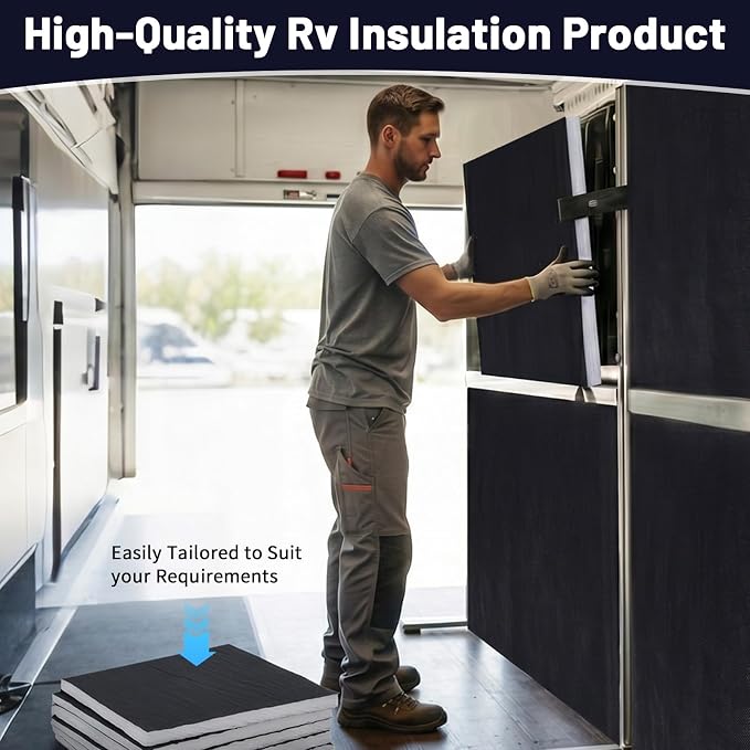 36in x 10ft Van Insulation, Soundproof Thermal Barrier for Camper Van Conversions for Various Sizes of Rvs and Trucks