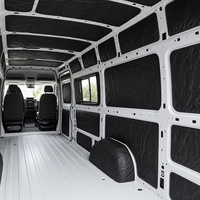 Automotive Camper Van Insulation, 5.08ft x 9.84ft, 50sqft | 40mm Thick Soundproof Material, R5.45 Thermal & Sound Barrier