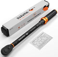 Torque Wrench 1/2 Drive (10-170 Ft. Lb/ 14-231 N.m) Loud Click | ±3% Accuracy 72-tooth Dual-Direction Quick Release Head for Moto Truck Car Tire Maintenance with Storage Case