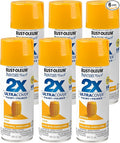 Rust-Oleum 249862-6PK Painter's Touch 2X Ultra Cover Spray Paint, 12 oz, Gloss Marigold, 6 Pack