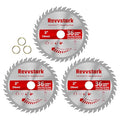 3 Pcs 3 in 36T Circular Saw Blade for Wood, Plastic, PCV, Acrylic | 7/16" Arbor, 3/8" Bushing, Carbide Tipped Teeth, Compact TCT Saw Blades for Cutting Wood, Plastic and Composite Materials