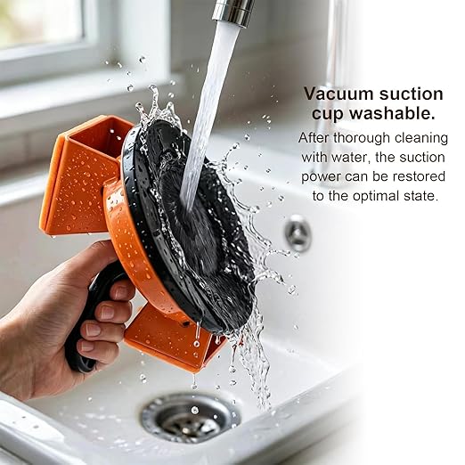 Heavy Duty Floor Gap Fixer Tool with Enhanced Suction Cup - 45° Dual-Sided Striking Surface Floor Gap Repair Tool - Complete Kit with 5 Sticky Pads & Cleaner for Laminate, Vinyl, LVP & Hardwood Floors