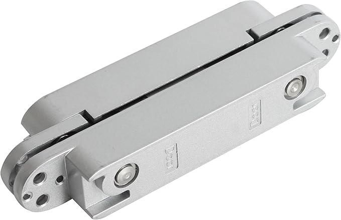 4-Pack 6 inch Hidden Door Hinges Heavy Duty Silver, Invisible Concealed Hinges Zinc Alloy 6''x 2.5''x1Inch, 180 Degree Swing Hinge, 3 Way Adjustable Hinge with Pins and Screws