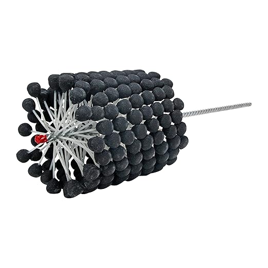 Brush Research GBD50018 FLEX-HONE®, 5" (127mm) Diameter, 180 Grit, Silicon Carbide, For Mild Steel, Stainless Steel Cast Iron and Softer Ferrous Materials