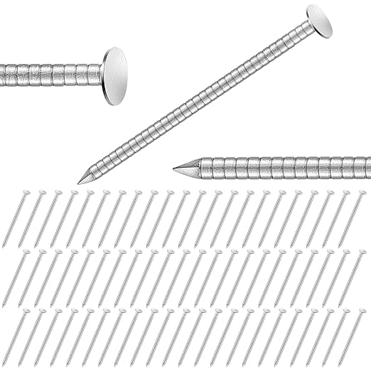 Tandefio 2 Pounds 1-3/4 Inch Roofing Nails 304 Stainless Steel Siding Nails for Roofing Felt, Flat Head Hardware for Shingles, Cedar Wood, Decking, Wall