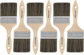 Double Thick Chip Paint Brush, 6 Pack, 3 inch / 75mm Stain Brushes for Painting Walls and Fence Staining, Wooden Handle Masonry Paintbrush for Varnish, Paste, Gesso and Limewash