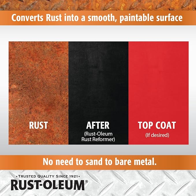 Rust-Oleum 215215-6PK Stops Rust Rust Reformer Spray, 10.25 oz, Black, 6 Pack