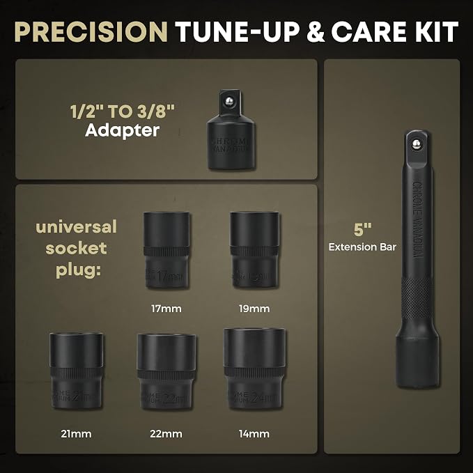 Digital Torque Wrench 1/2 Drive, 12.5-250.8 ft·lb (17-340N.m) ±1% Accuracy Electronic Torque Wrench with Buzzer and LED Heavy Duty Torque Wrench Set with Socket for Car Repair Trucks large machinery