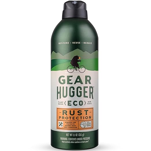 Gear Hugger Rust Protection (11 oz, Pack of 1), Rust Remover & Rust Prevention Spray - Eco-Friendly Anti Rust Spray, No Petroleum, No PTFE, Plant Based