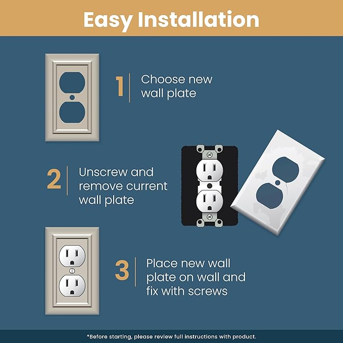 Franklin Brass Classic Architecture (1-Pack) Outlet Covers Pure White 1-Gang Wall Plate Single Duplex Switch Plates Electrical Guard W35242-PW-C