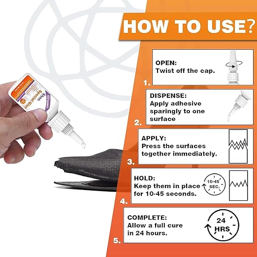 30g Shoe Glue - Instant Shoe Glue Sole Repair, Professional Grade Super Shoe Fix Adhesive, Clear Waterproof Quick Dry Shoe Glue for Soles Boots Sneakers Heels Hiking Shoes Leather Handbags