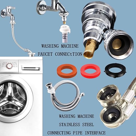 ZDBB 135 Pcs Flat Washer,Silicone and Nitrile Rubber Assortment Kit, Used for Faucet,Shower Head, Garden Hoses, Reusable Flat Washer O Rings