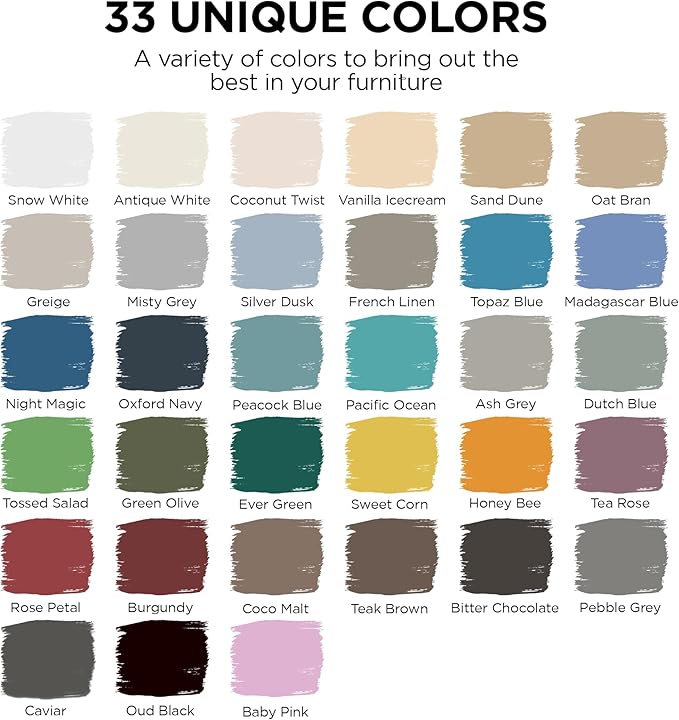 BLUEBIRD Chalk Furniture Paint - 500 ML / 16.9 fl oz for Furniture, Home Décor, Cabinets, and More (Silver Dusk)