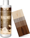 Wood Stain, 8.5oz/250ml Water Based Wood Stain for Indoor and Outdoor Furniture, Cabinet, Wood Panel, Door, Trim and More - Fast Drying, Low Odor＆Non-Toxic, Easy to Apply, Multiple Finishes (Walnut)