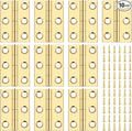 10PCS 1.5 Inch Mini Solid Brass Jewelry Box Cabinet Drawer Butt Hinges with Screws