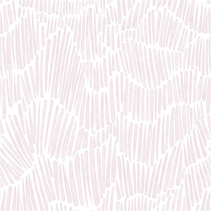 Theper Pink Striped Wallpaper Peel and Stick Wallpaper Boho 17.3"×197" Simple Modern Removable Self Adhesive Wall Paper for Bedroom Cabinets Waterproof White and Pink Contact Paper Vinyl Roll
