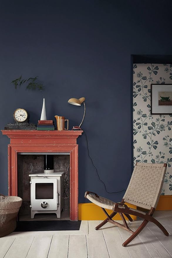 Safiyya Peel and Stick Wallpaper Dark Blue Contact Paper Solid Color Decorative Self Adhesive Removable Wallpaper Modern Contact Paper for Wall Vinyl Roll 118"x17.7"