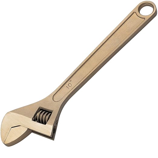C.S. Unitec Adjustable End Wrench Non-Sparking, Non-Magnetic, Corrosion Resistant (Copper Beryllium) 150Mm (6In) TUV Certified EX501-6B, "6"""