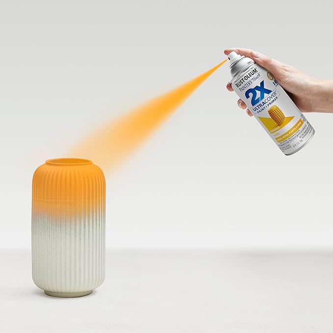 Rust-Oleum 249862-6PK Painter's Touch 2X Ultra Cover Spray Paint, 12 oz, Gloss Marigold, 6 Pack