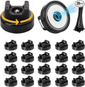 20 Pcs zbab1 Magnetic Zip Tie Mount Base, 35LBS Strong Magnetic Wire Holder & Cable Clips,Magnetic cable management for cars, offices, homes, and boats Diameter 25mm