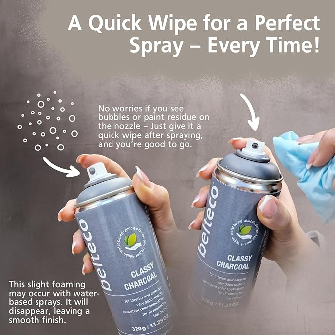 Sugar Cookie Tan Spray Paint | Water based & Odorless | Eco-Friendly & Vegan | Weather & UV-Resistant | For all Substrates | Fast Drying with High Coverage | For Indoor/Outdoor Use