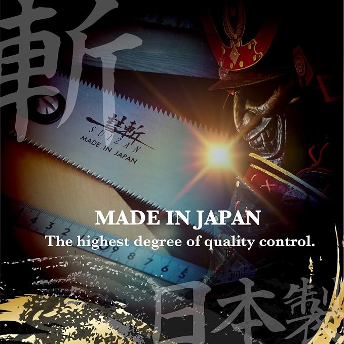 SUIZAN Folding Ryoba Double Edge Saw 9.5" - Japanese Pullsaw Hand Saws | Professional Pull Saw for Woodworking Furniture Making Carpentry Joinery DIY Tools Sharp Replaceable Blade Rip Crosscut