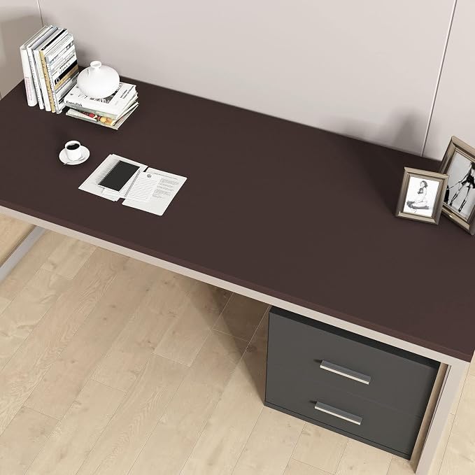 30"x120" Brown Contact Paper SolidBrown Contact Paper for Cabinets and Drawers Wallpaper Peel and Stick Dark Brown Vinyl Warp for Bedroom Walls Removable School Decor Solid Color Vinyl Matte