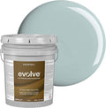 EVOLVE Interior Paint & Primer, Eggshell (Silver Surf), 5 Gallon – One-Coat Coverage, Excellent Hide, Low VOC, Low Odor, Washable Paint for Walls, Doors & Trim