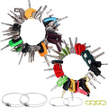 64 Heavy Equipment Keys, Master Equipment Key Set for Cat Caterpillar John Deere Komatsu Volvo Bobcat Kubota JCB Case New Holland Hitachi Hyster Yanmar Takeuchi Contractor Machinery