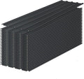 Roof Panels 50 pcs L60.63×W16.77 inch Galvanized Steel, Metal Corrugated Tin Roofing Panels Gazebo Top Cover Heavy Duty Roof Replacement for Patio Outdoor Garden, Black