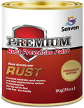 Rust-Stop and Corrosion Permanently Rust Preventive Coating Anti-Rust Automotive Rust Reformer for Metal & Seal, Rust Converter Non-Porous Protective Barrier High Gloss Gray Metallic Paint 35 Fl Oz