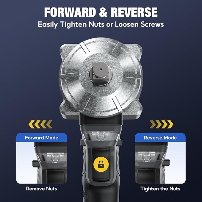 Cordless Impact Wrench 1/2", 900 Ft-Lbs(1200N.m), 2x4.0Ah Batteries | 21V Brushless High Torque Impact Gun, 3-Speed Control, 5 Sockets for Car Tires, Trucks, Stubborn Lug Nuts, Heavy-Duty Repairs