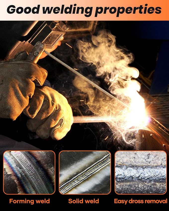 Saker E6013 Welding Rod 3/32'' 1-Pound Carbon Steel Stick Welding Electrodes