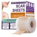 Silicone Scar Sheets, Medical Grade Silicone Scar Tape for Surgical, Hypertrophic, Keloid, C-Section, Burn, Old & New Scars, Reusable Professional Scars Removal Sheets (1.6"X 120" Roll-3M)
