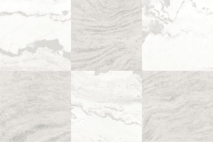 FloorPops x Chris Loves Julia 12-in by 12-in Bonneville Beige Peel and Stick Floor Tiles, FP5061