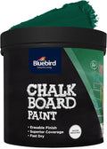 BLUEBIRD Chalkboard Paint 500ml / 16.9 fl oz – Chalkboard Paint for Furniture & Wood, Matte Interior Wall Paint for Home, Office & Classroom (Green)