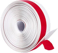 TORRAMI Silicone Weather Stripping 1 inch Width 20 Feet Length, Seal for Door Under Bottom, Gap, Side, Glass Shower Door, Sliding Door,Windows, White