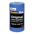 ScotchBlue Original Multi-Surface Painters Tape, 2 Inch Wide (1.88 in. x 60 Yds), 6 Rolls Blue Paint Tape Protects Surfaces & Removes Easily, Masking Tape for Indoor and Outdoor Use (2090-48TP6)